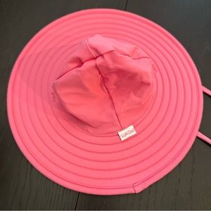 Ruffle Butts Rose swim hat in size 0-12 months